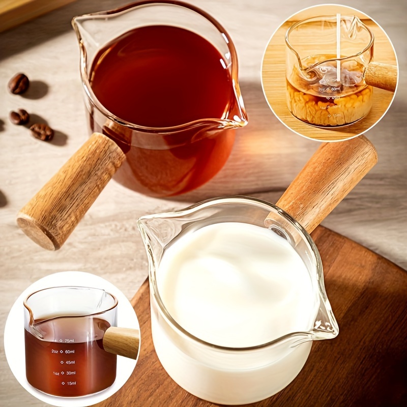 Espresso Shot Glass - Dubbel Gegoten Tuit Hittebestendig Glas Maatbeker